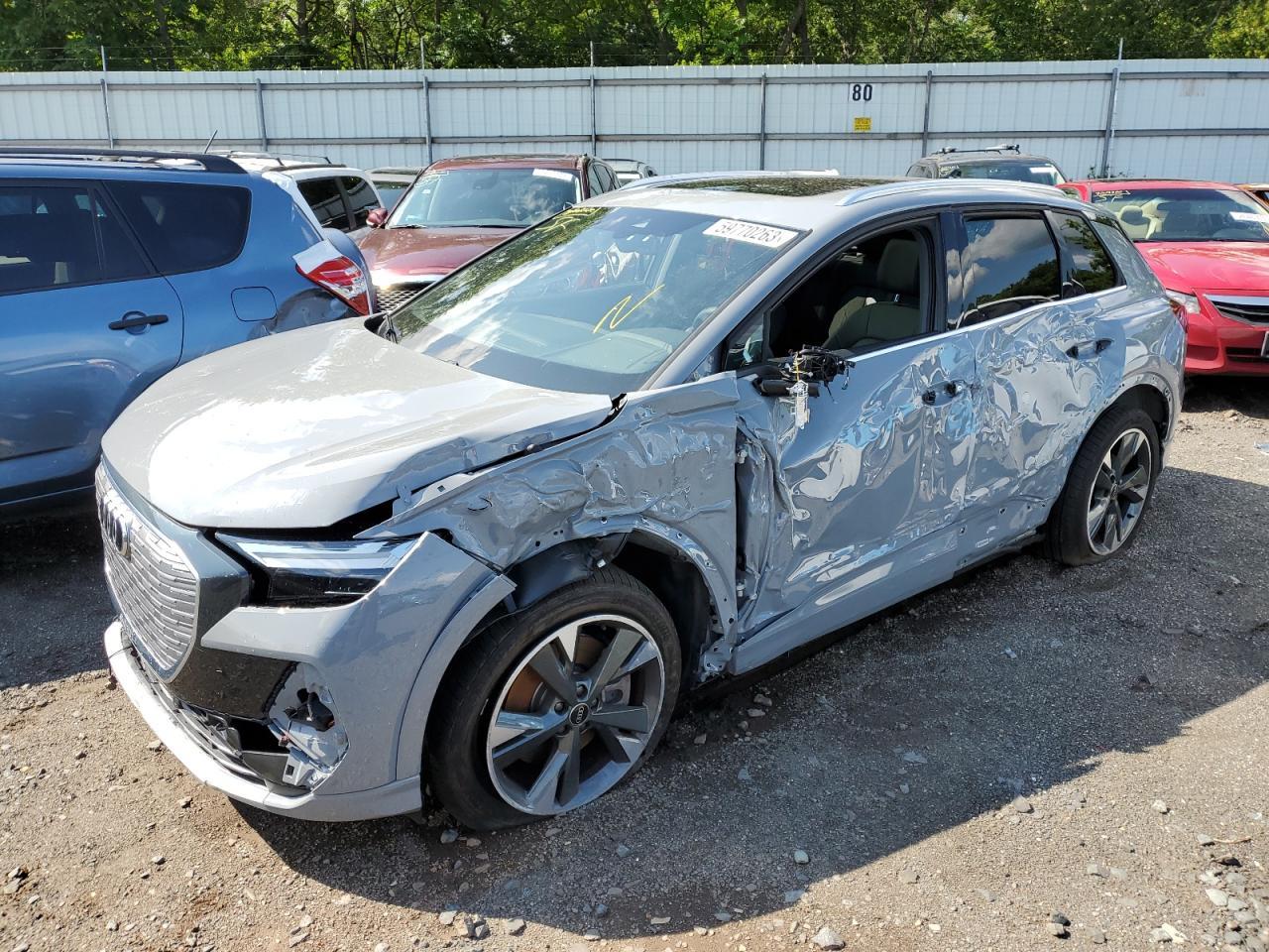 AUDI Q4 E-TRON 2022 blue  electric WA1G2BFZ5NP051044 photo #1