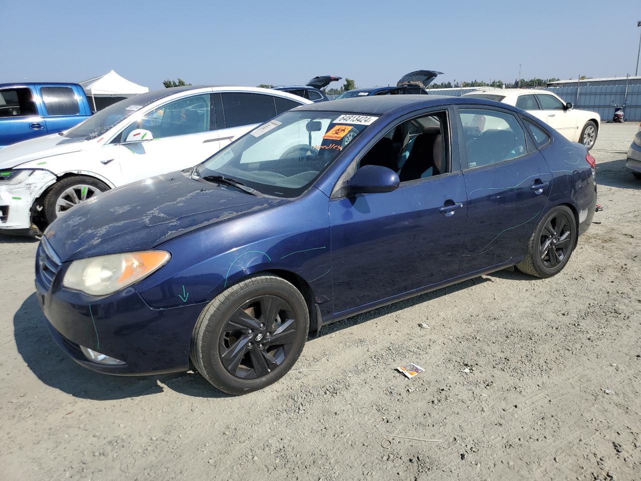 HYUNDAI ELANTRA GL 2009 blue  gas KMHDU46D59U710245 photo #1