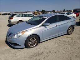 HYUNDAI SONATA GLS 2014 blue  gas 5NPEB4AC5EH847333 photo #2