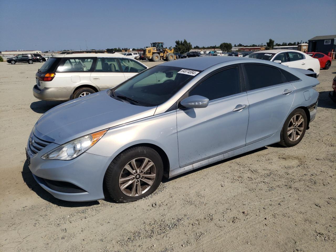 HYUNDAI SONATA GLS 2014 blue  gas 5NPEB4AC5EH847333 photo #1