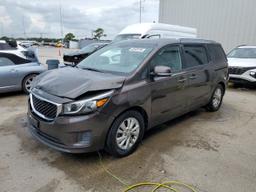 KIA SEDONA LX 2017 gray  gas KNDMB5C1XH6329343 photo #2