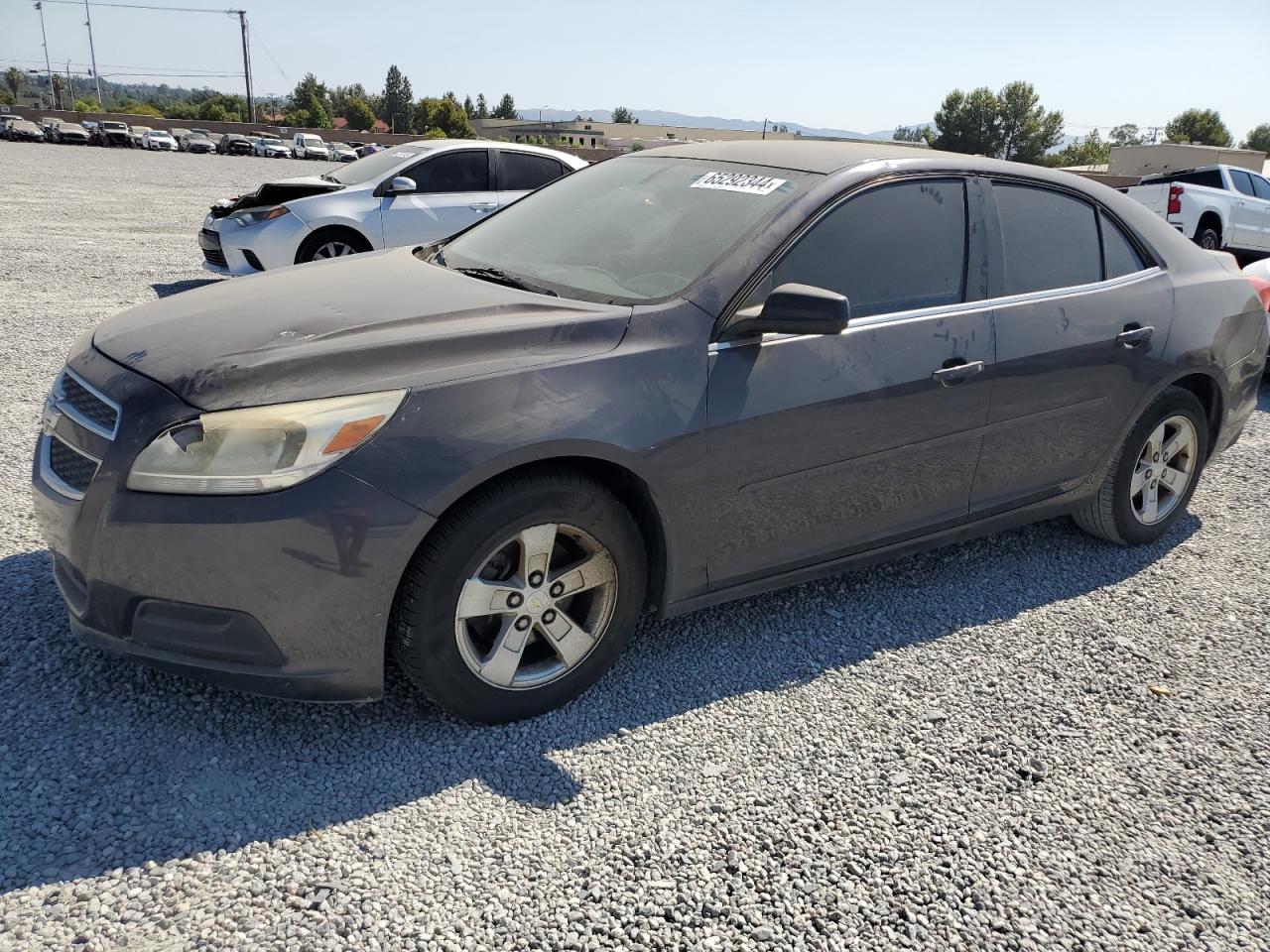 CHEVROLET MALIBU LS 2013 charcoal  gas 1G11B5SAXDF351950 photo #1