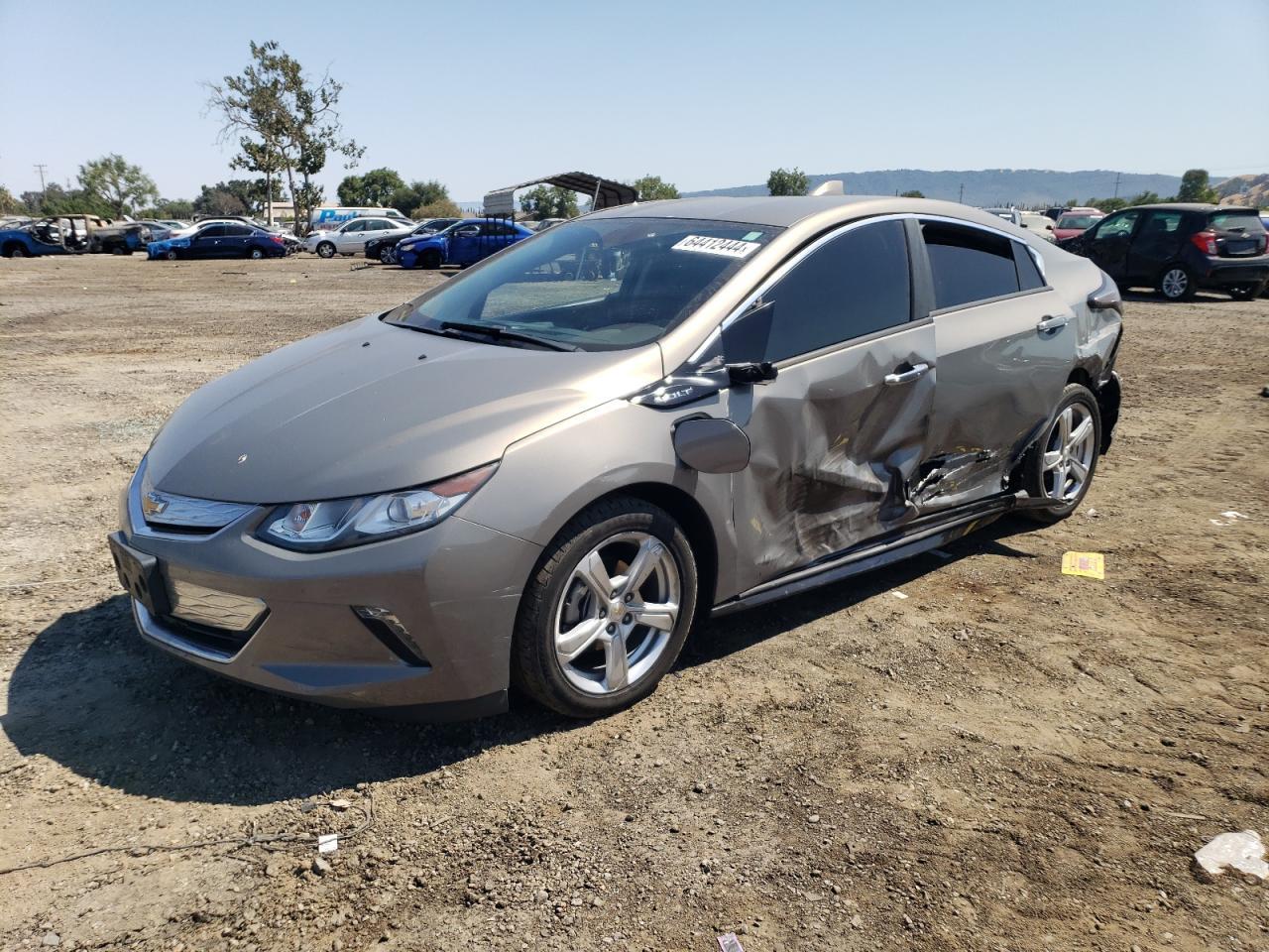 CHEVROLET VOLT LT 2017 gray  hybrid engine 1G1RC6S58HU217626 photo #1