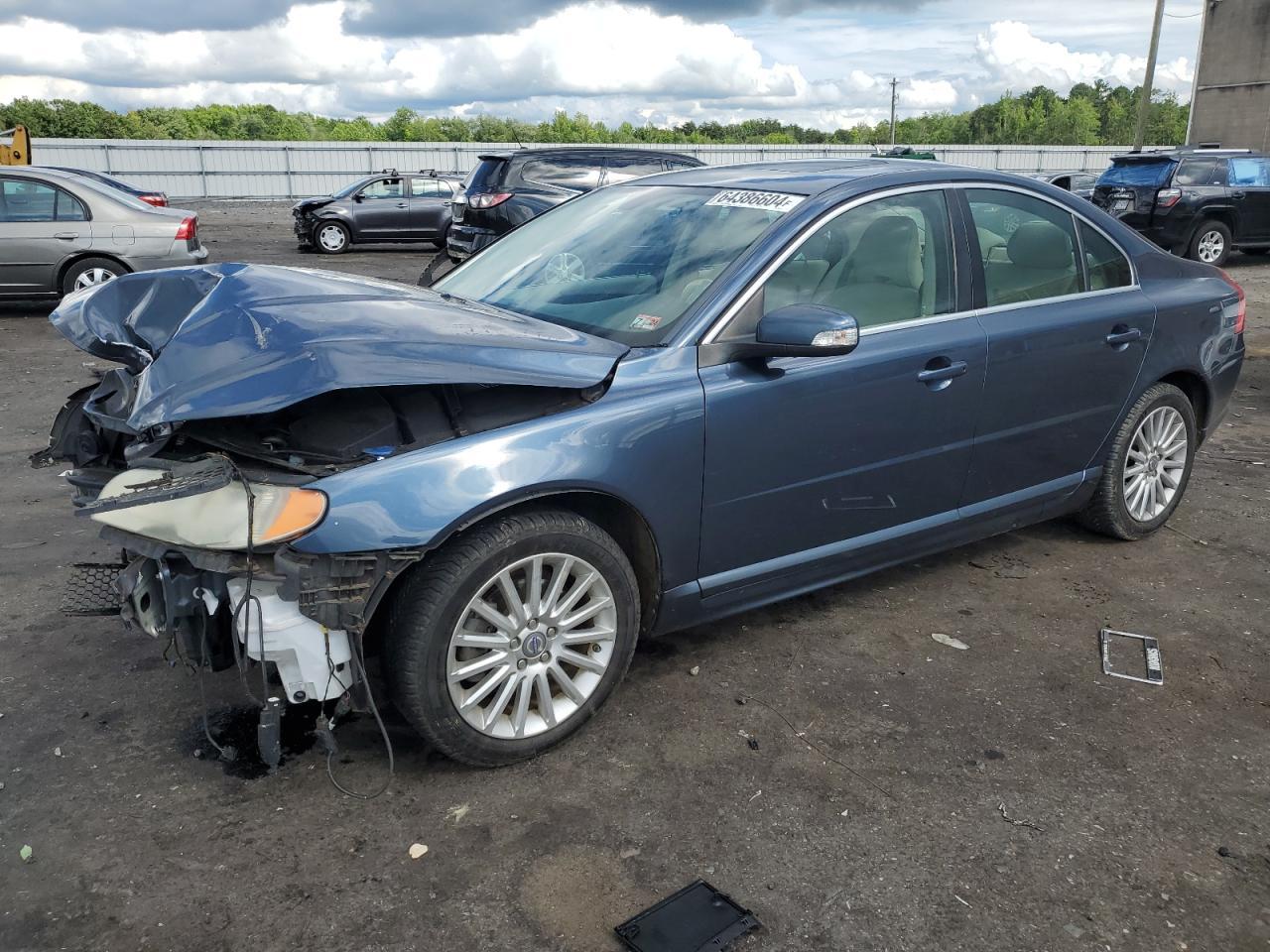 VOLVO S80 3.2 2008 blue  gas YV1AS982X81073319 photo #1