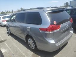 TOYOTA SIENNA XLE 2012 silver  gas 5TDYK3DC4CS225106 photo #3