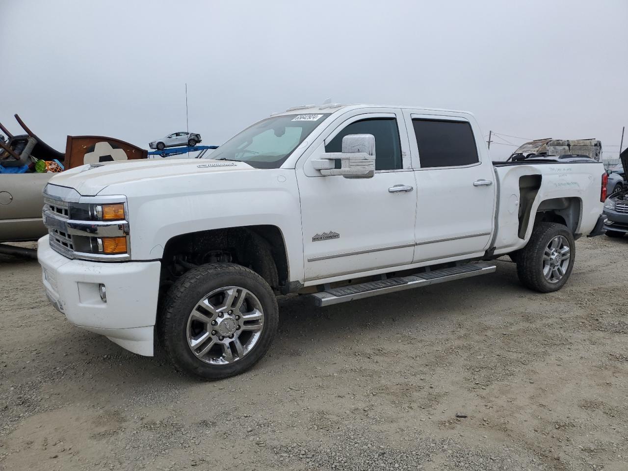 CHEVROLET SILVERADO 2019 white  diesel 1GC1KUEY0KF152168 photo #1