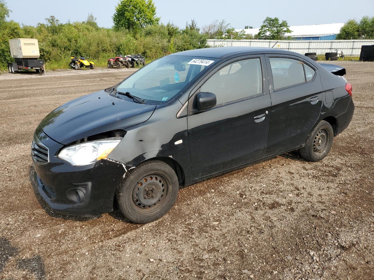 MITSUBISHI MIRAGE G4 2017 black sedan 4d gas ML32F3FJ4HHF09293 photo #1