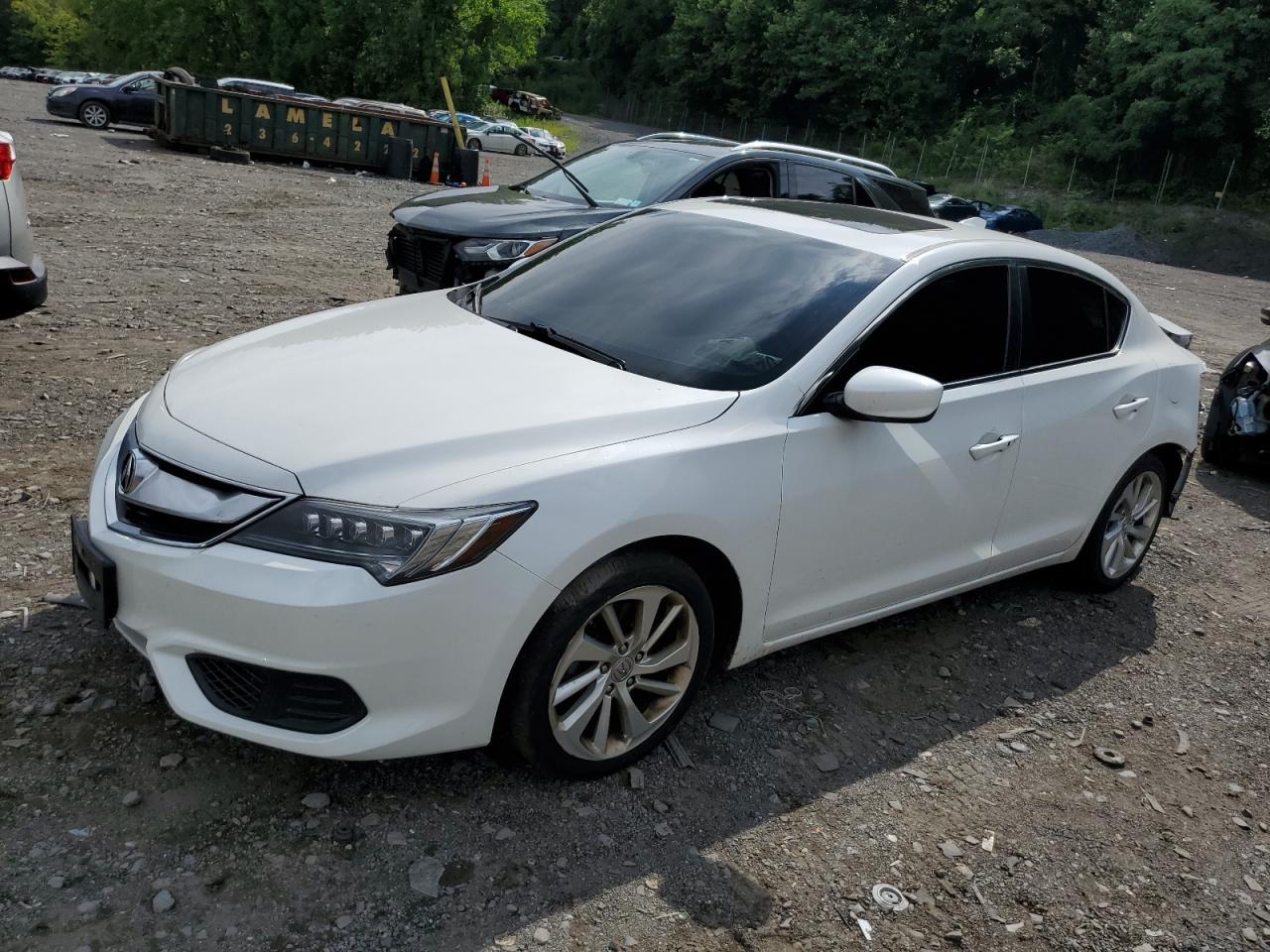 ACURA ILX BASE W 2018 white  gas 19UDE2F3XJA001248 photo #1