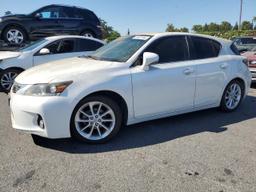 LEXUS CT 200 2012 white  hybrid engine JTHKD5BH8C2059849 photo #2