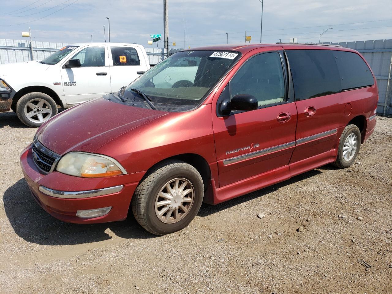 FORD WINDSTAR S 1999 red extended gas 2FMZA5244XBC12826 photo #1