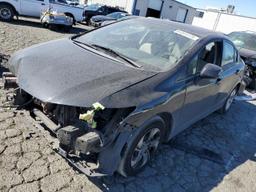 HONDA CIVIC LX 2013 black  gas 19XFB2F57DE275333 photo #2