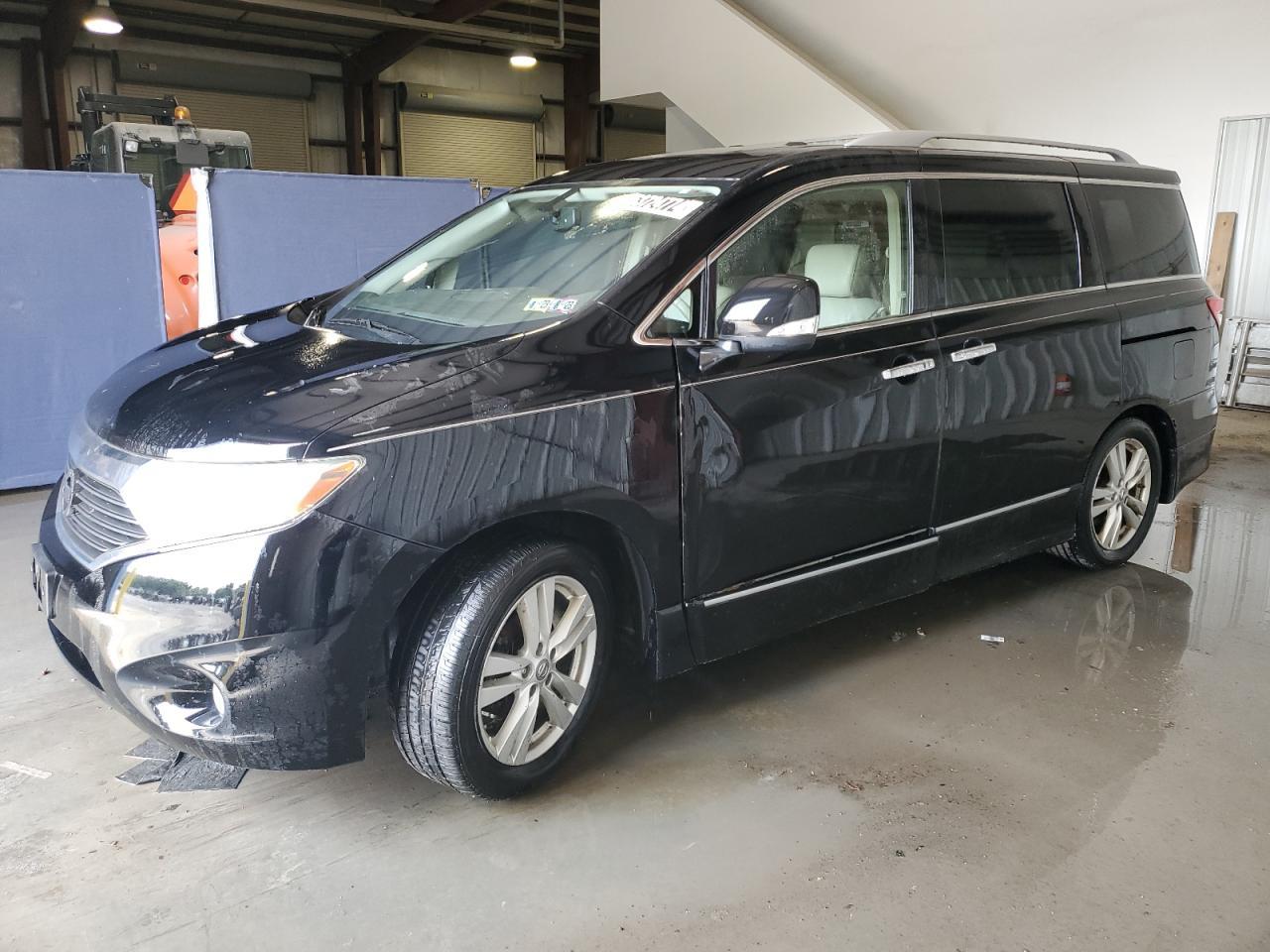 NISSAN QUEST S 2013 black  gas JN8AE2KPXD9067710 photo #1