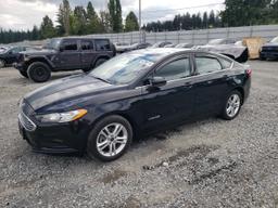 FORD FUSION SE 2018 black  hybrid engine 3FA6P0LU6JR253562 photo #2