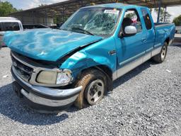 FORD F150 1998 blue  gas 1FTZX1765WNB44822 photo #2