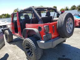 JEEP WRANGLER U 2017 red  flexible fuel 1C4BJWFG9HL574636 photo #3