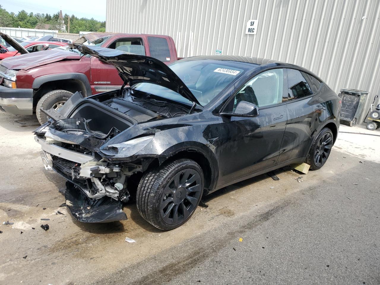 TESLA MODEL Y 2023 black  electric 7SAYGDEE5PF828229 photo #1