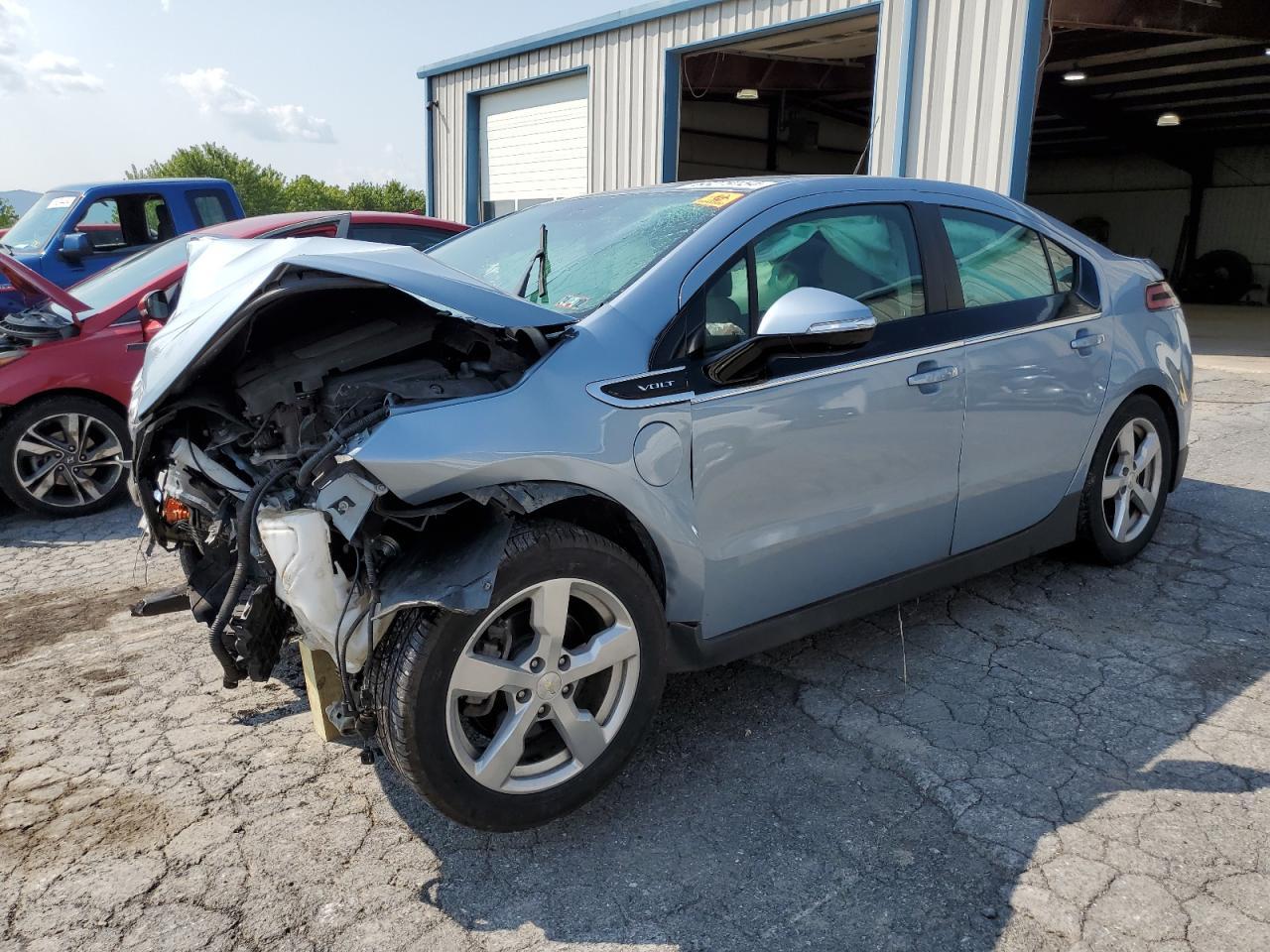 CHEVROLET VOLT 2014 blue  hybrid engine 1G1RA6E43EU168436 photo #1