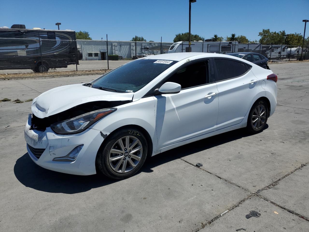 HYUNDAI ELANTRA SE 2015 white  gas 5NPDH4AE3FH562207 photo #1