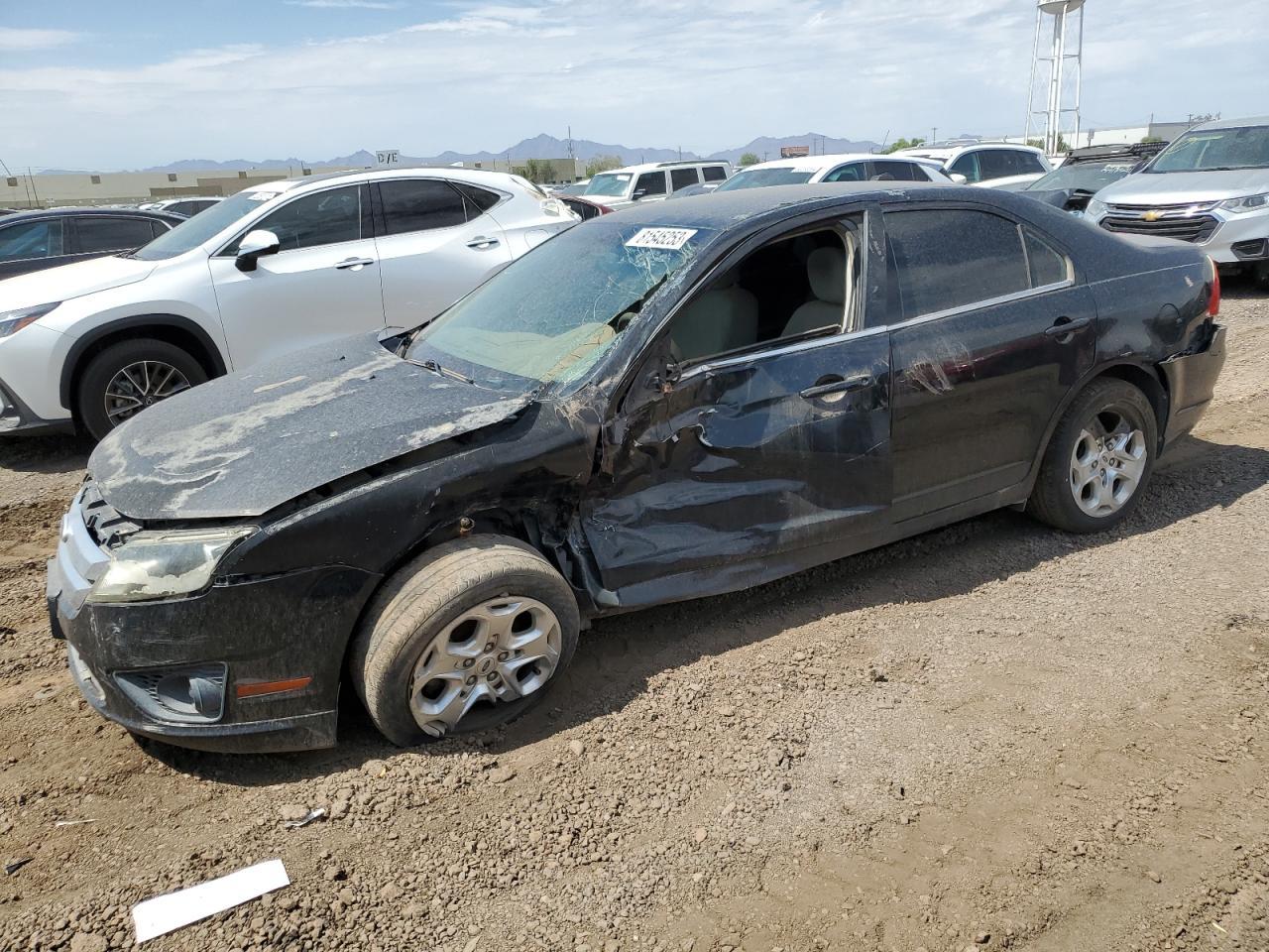 FORD FUSION SE 2010 black sedan 4d gas 3FAHP0HA7AR143515 photo #1