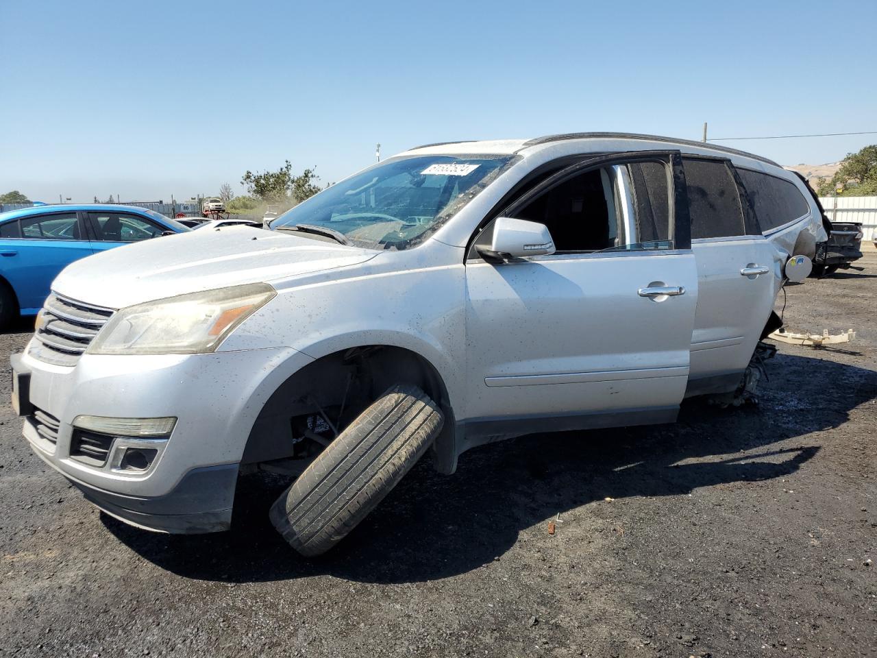 CHEVROLET TRAVERSE L 2014 silver  gas 1GNKRHKD5EJ373962 photo #1