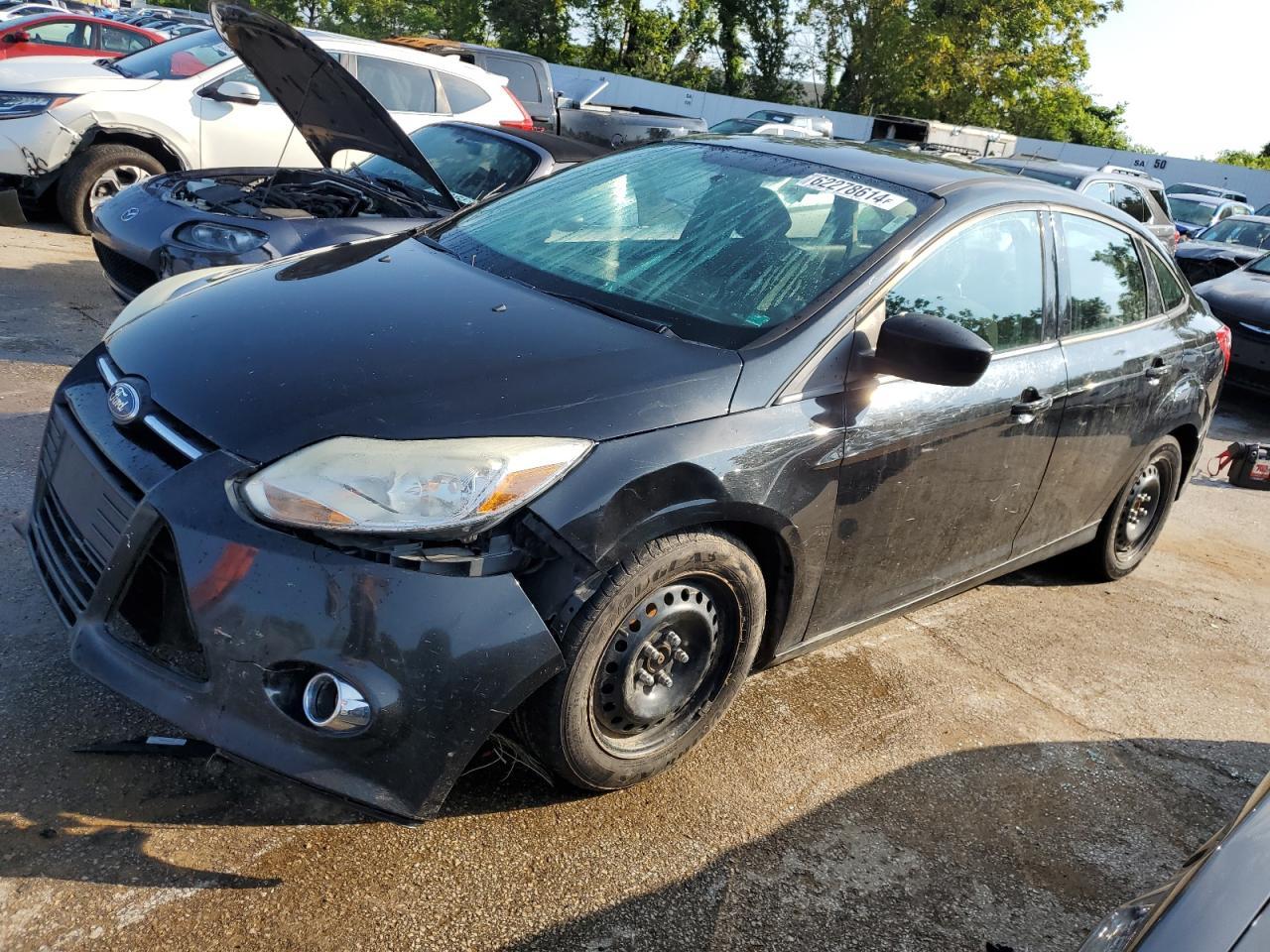 FORD FOCUS SE 2012 black sedan 4d gas 1FAHP3F21CL121377 photo #1