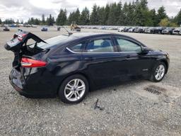 FORD FUSION SE 2018 black  hybrid engine 3FA6P0LU6JR253562 photo #4