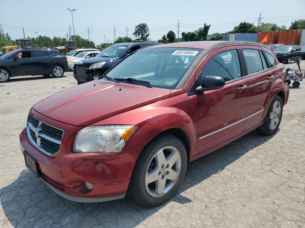 DODGE CALIBER R/ 2007 red hatchbac gas 1B3HE78K67D555994 photo #1