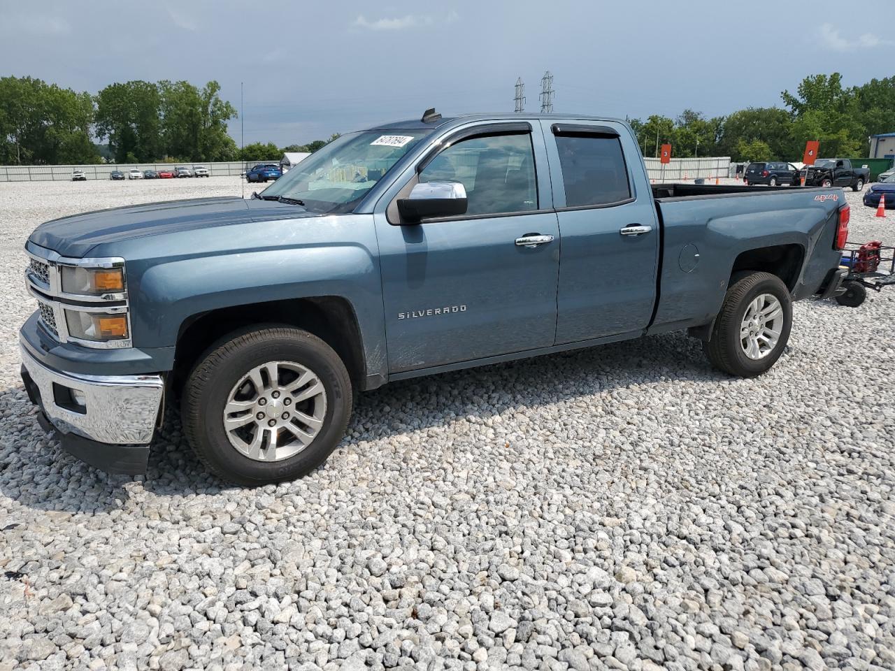 CHEVROLET SILVERADO 2014 blue 4dr ext gas 1GCVKREH3EZ179690 photo #1