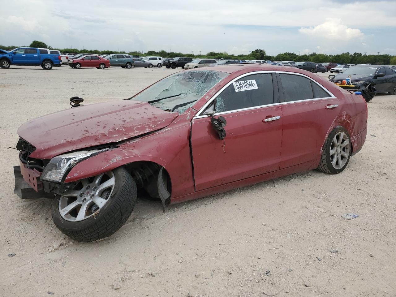 CADILLAC ATS PERFOR 2013 red  gas 1G6AJ5S30D0164718 photo #1