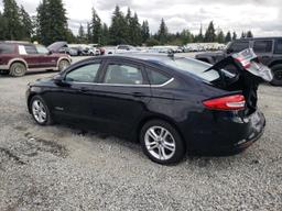 FORD FUSION SE 2018 black  hybrid engine 3FA6P0LU6JR253562 photo #3