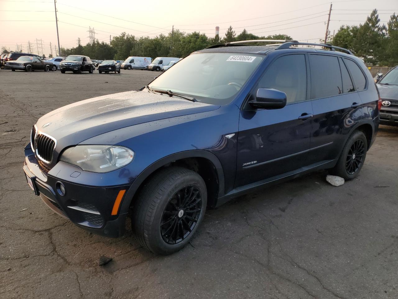 BMW X5 XDRIVE3 2012 blue 4dr spor gas 5UXZV4C5XCL749123 photo #1