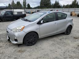 TOYOTA PRIUS C 2012 silver  hybrid engine JTDKDTB3XC1517777 photo #2