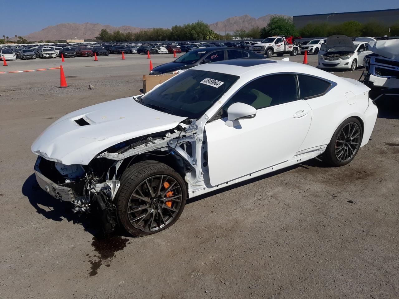 LEXUS RC-F 2017 white  gas JTHHP5BC2H5005846 photo #1