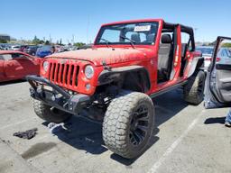 JEEP WRANGLER U 2017 red  flexible fuel 1C4BJWFG9HL574636 photo #2