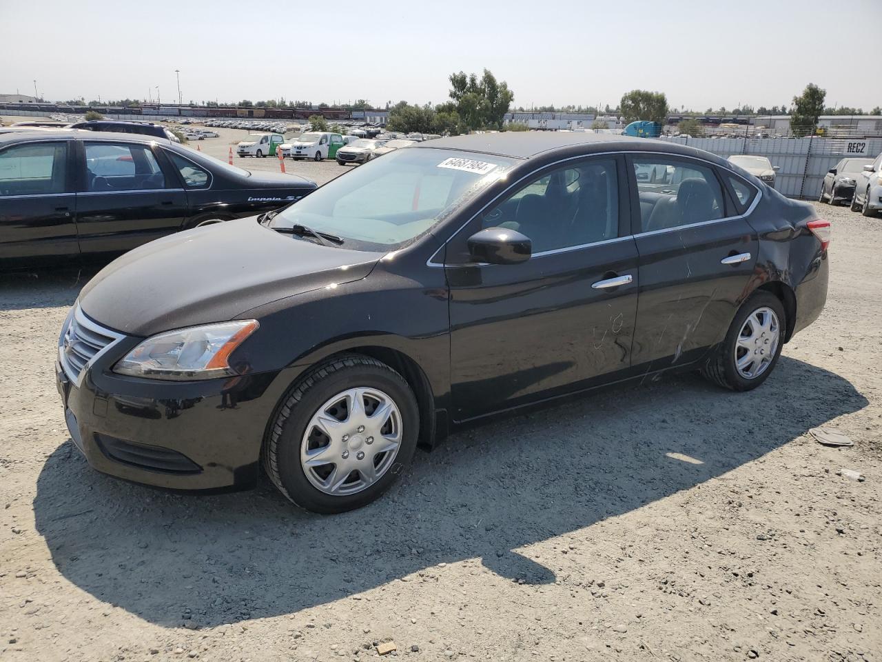 NISSAN SENTRA S 2013 black  gas 1N4AB7AP1DN905509 photo #1