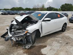 HONDA INSIGHT EX 2019 white  hybrid engine 19XZE4F55KE014506 photo #2