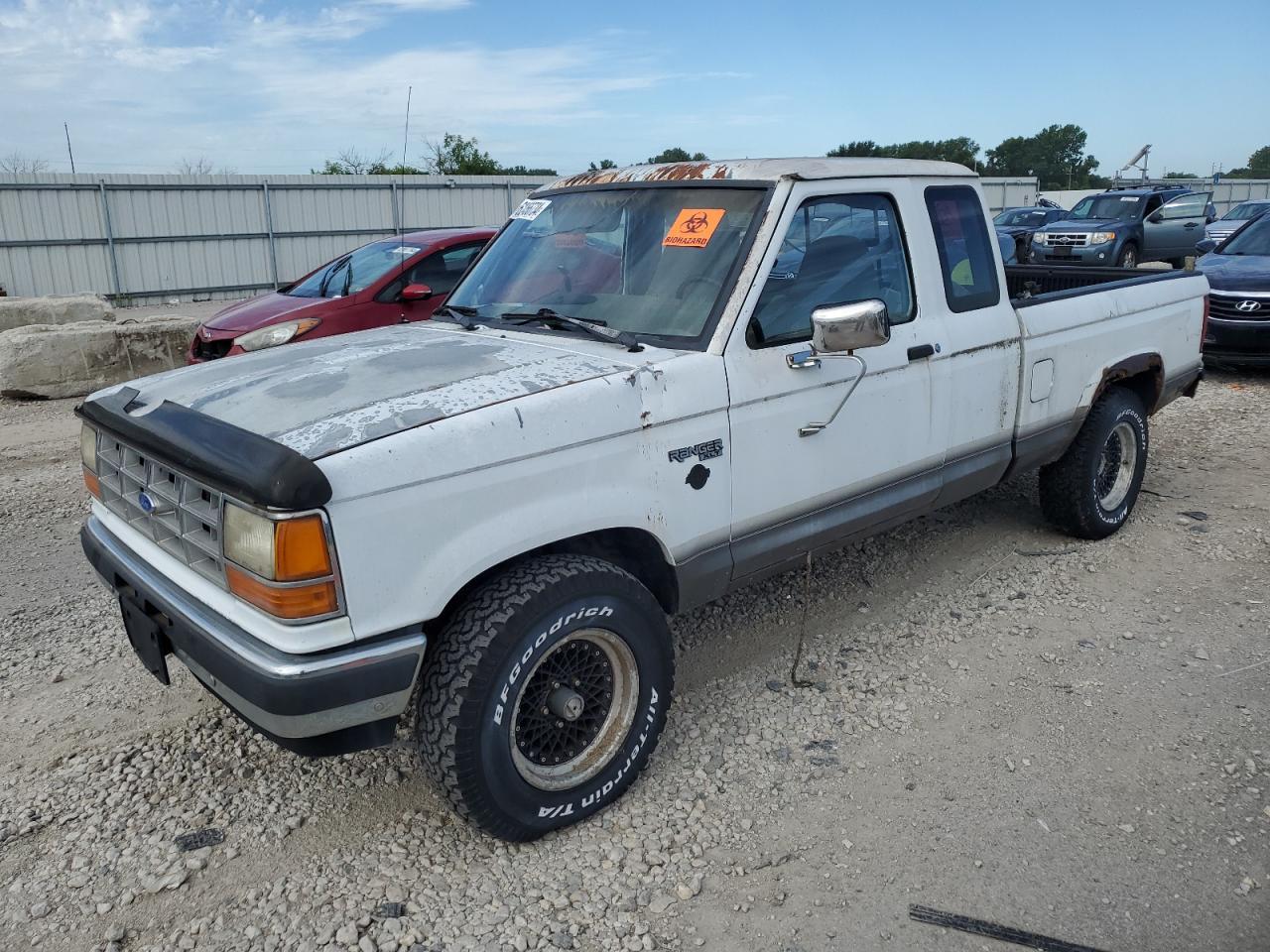 FORD RANGER SUP 1991 white club cab gas 1FTCR15T5MPA05588 photo #1