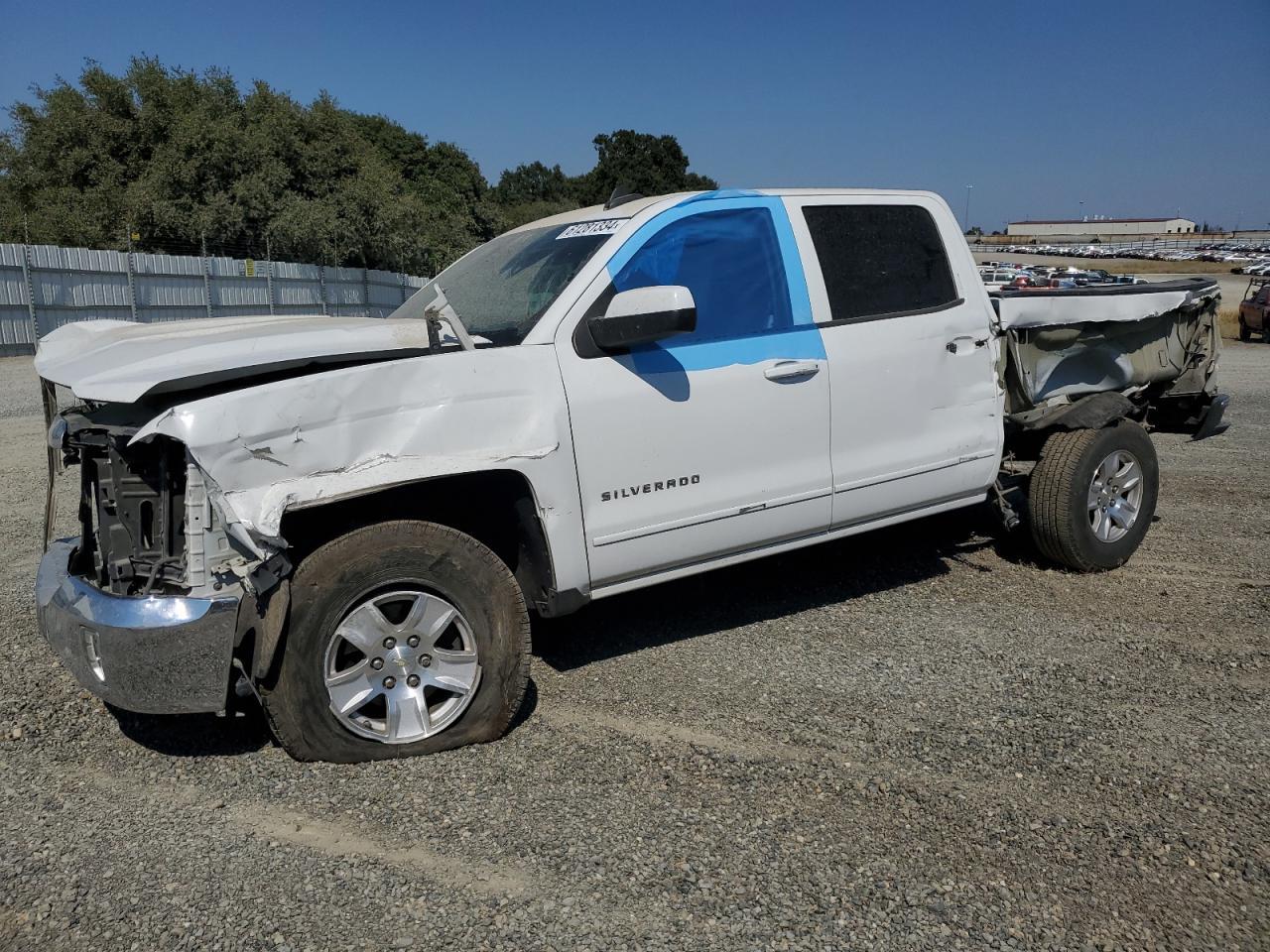 CHEVROLET SILVERADO 2016 white crew pic gas 3GCPCREC4GG388952 photo #1