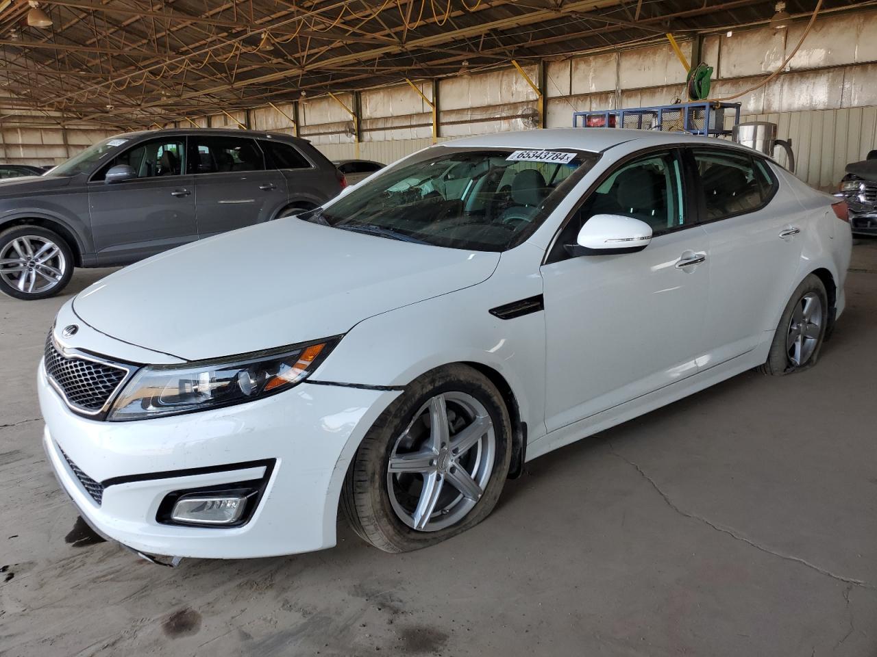 KIA OPTIMA LX 2015 white  gas 5XXGM4A72FG376163 photo #1