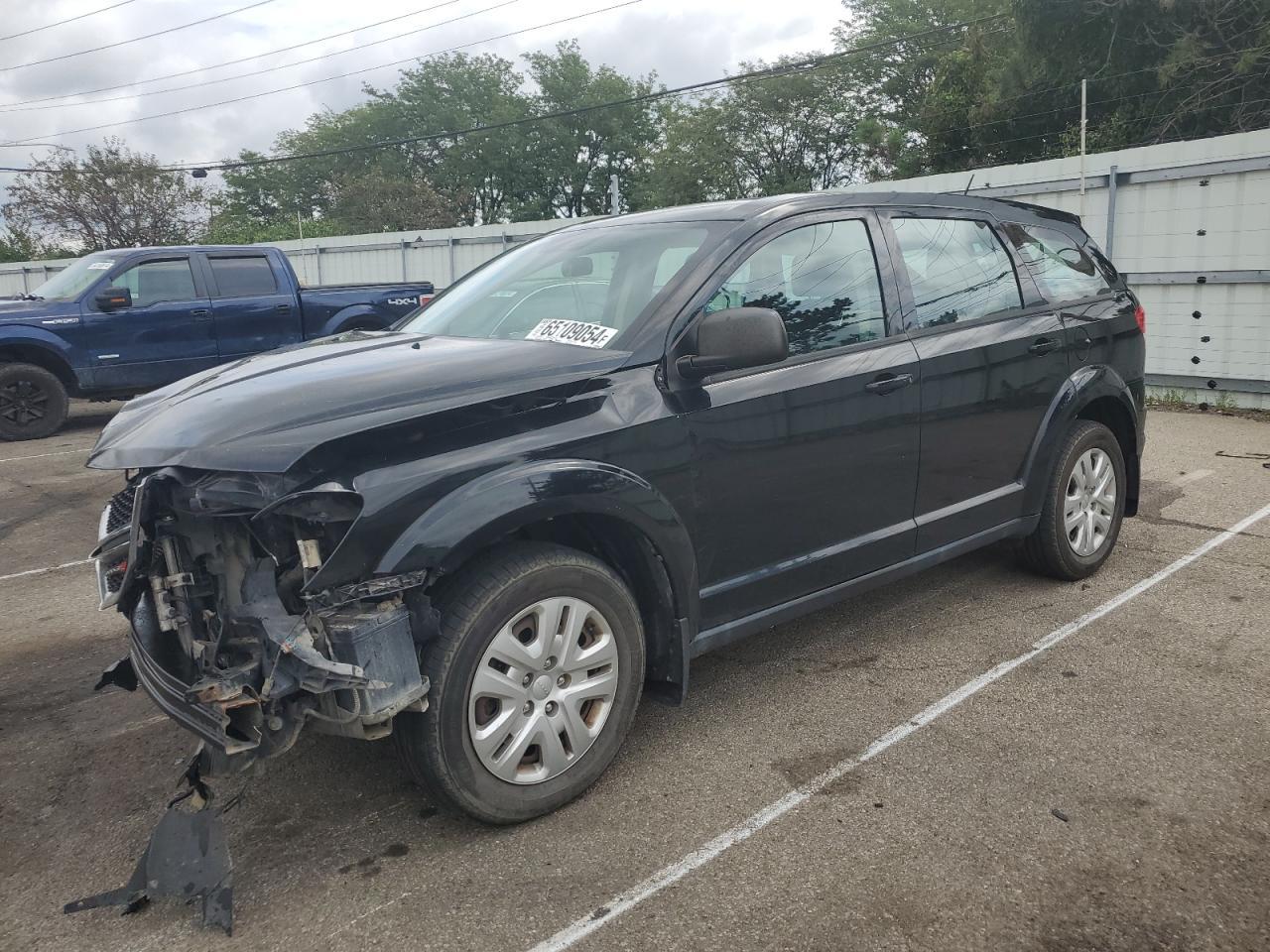 DODGE JOURNEY SE 2015 black  gas 3C4PDCAB0FT719362 photo #1