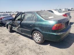 HONDA CIVIC LX 1999 green sedan 4d gas 2HGEJ6679XH562416 photo #3