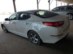 KIA OPTIMA LX 2015 white  gas 5XXGM4A72FG376163 photo #3