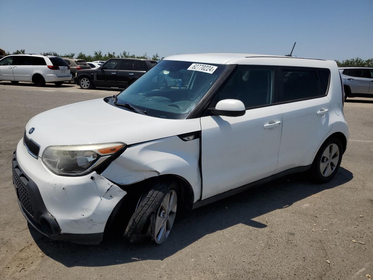 KIA SOUL 2014 white  gas KNDJN2A28E7009402 photo #1