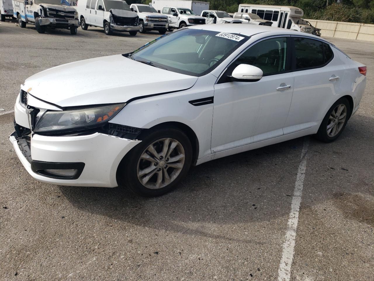 KIA OPTIMA EX 2012 white  gas 5XXGN4A72CG082318 photo #1