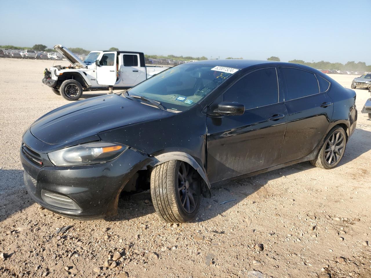 DODGE DART SE 2016 black sedan 4d gas 1C3CDFAA9GD736499 photo #1