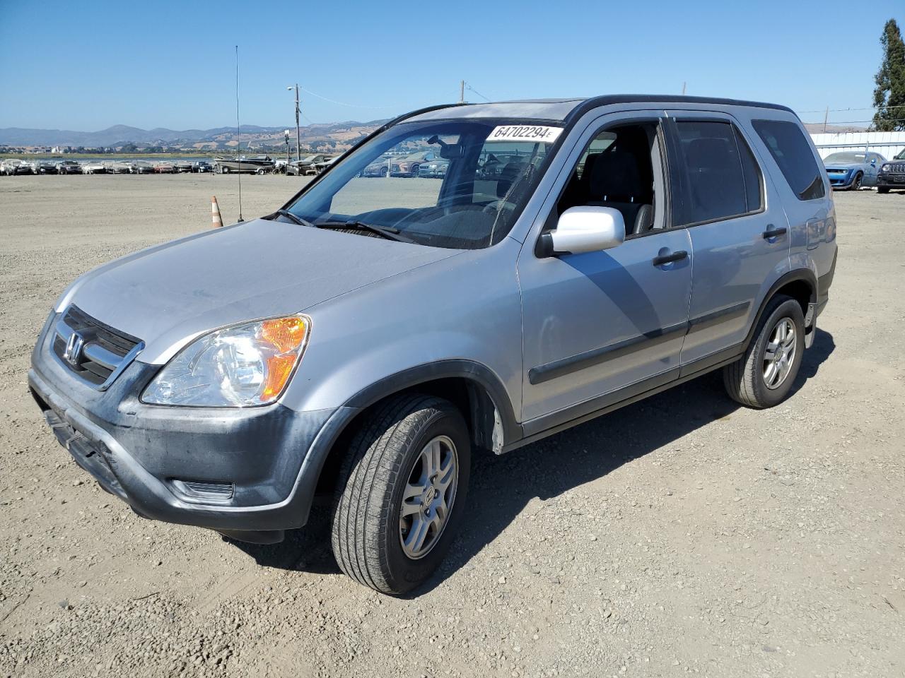 HONDA CR-V EX 2004 silver  gas JHLRD78854C000985 photo #1