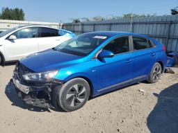 HYUNDAI IONIQ SEL 2018 blue  hybrid engine KMHC75LC7JU094265 photo #2