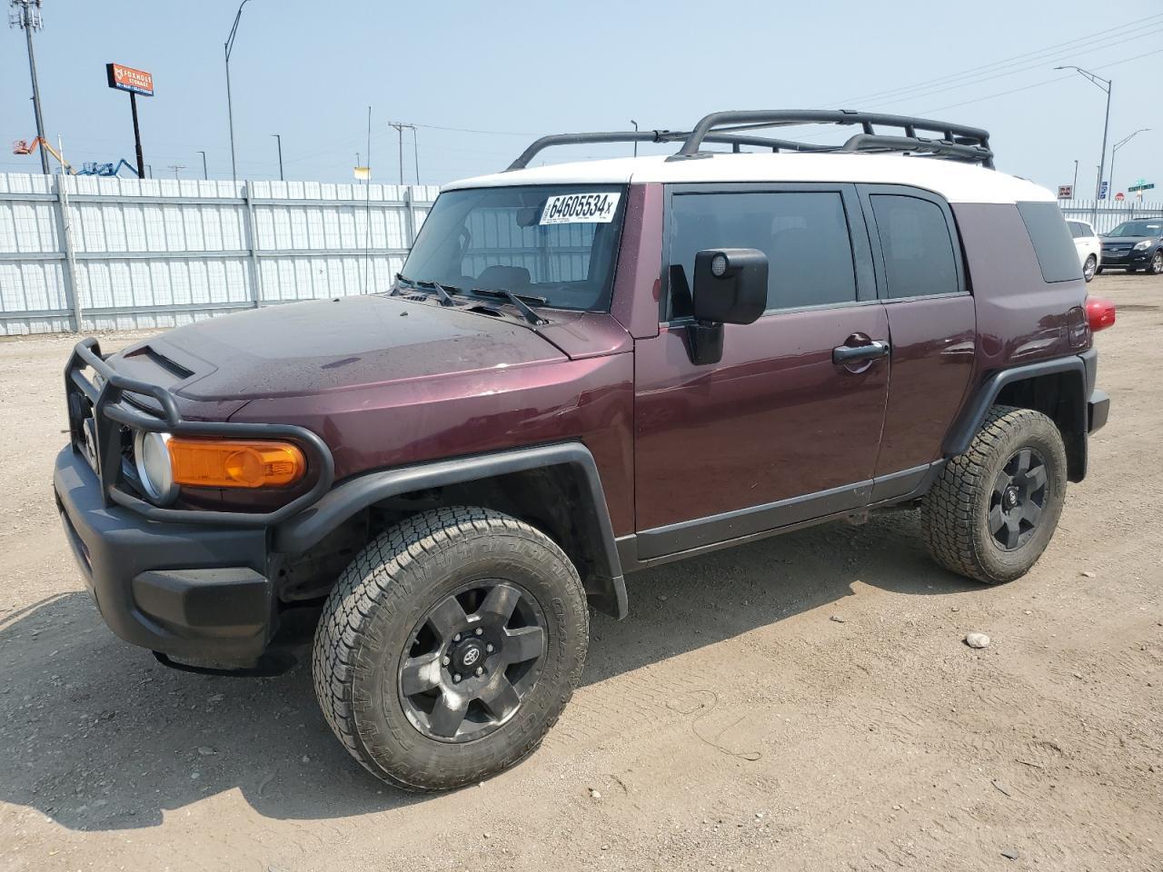 TOYOTA FJ CRUISER 2007 burgundy  gas JTEBU11FX70070925 photo #1