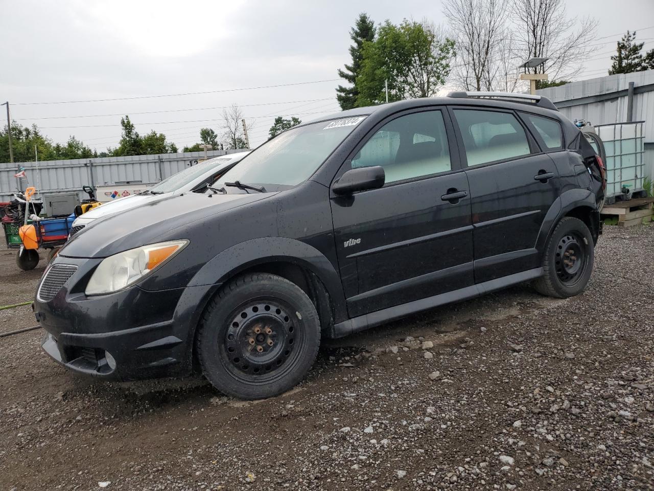 PONTIAC VIBE 2007 black  gas 5Y2SL65897Z434571 photo #1