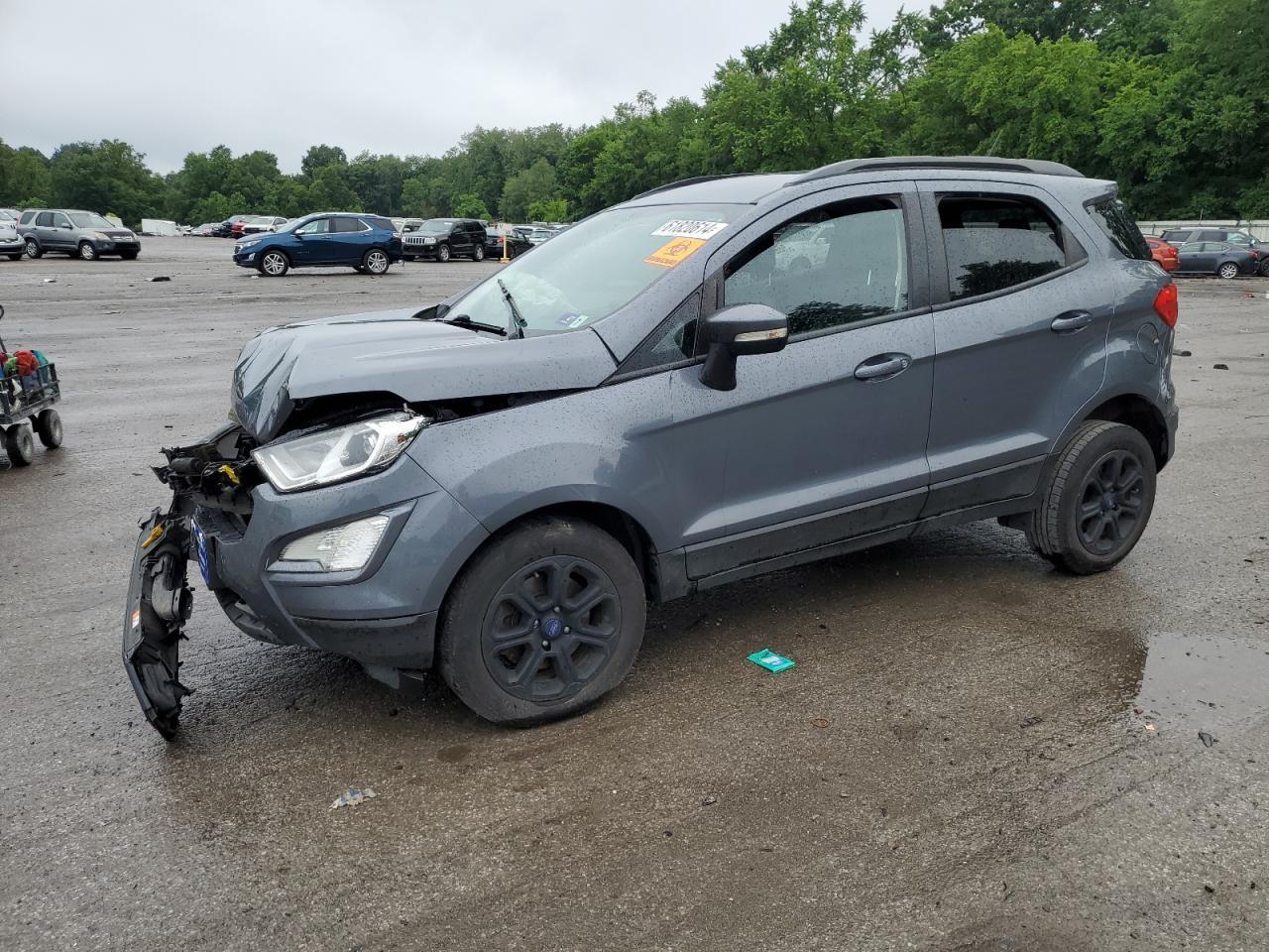 FORD ECOSPORT S 2018 gray  gas MAJ6P1UL1JC165383 photo #1